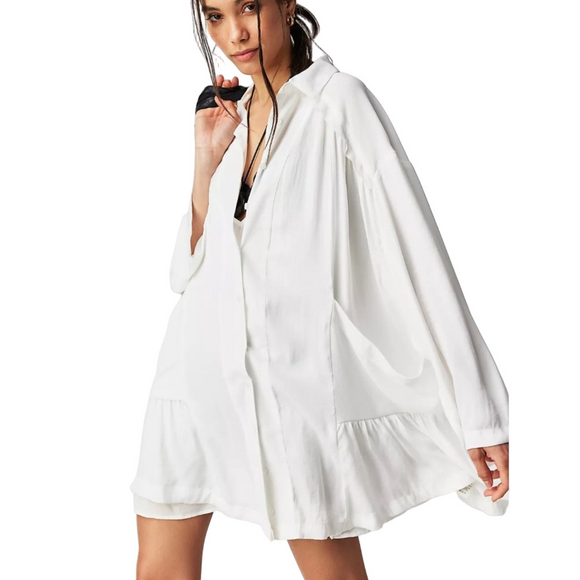 Free People White Mini Dress - Picture 1 of 12